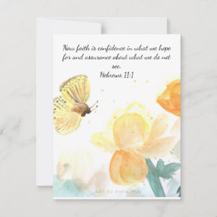 Butterfly Faith Card