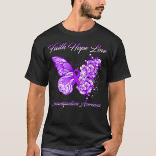 Butterfly Faith Hope Love Craniosynostosis Awarene T-Shirt