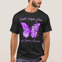 Butterfly Faith Hope Love Cystic Fibrosis Awarenes