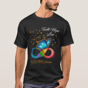 Butterfly Faith Hope Love RSD CRPS Awareness T-Shirt