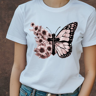 Butterfly Faith T-shirt   Christian T-shirt