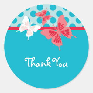 Butterfly Favour Sticker