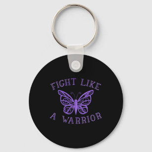 Butterfly Fibro Migraine Lupus Warrior Awareness  Key Ring