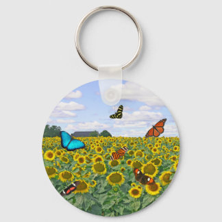 Butterfly Fields Forever Key Ring