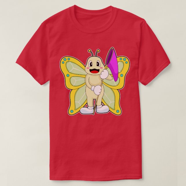 Butterfly Fisher Landing net T-Shirt (Design Front)