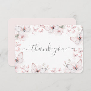 Butterfly Flat Thank You Card