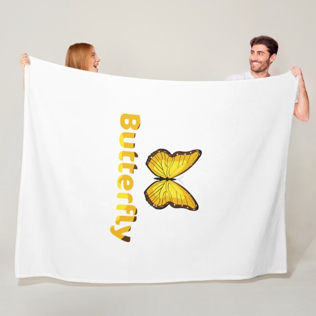 Butterfly Fleece Blanket (In Situ)