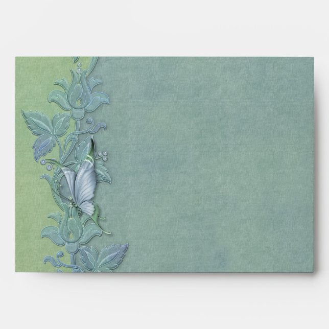 Butterfly Flight Floral Envelopes (Front)