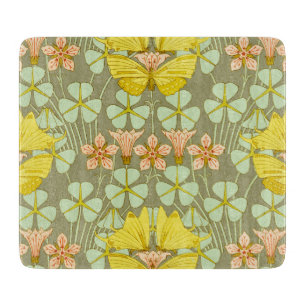 Butterfly Floral Botanical Colourful Cutting Board