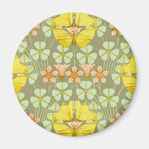Butterfly Floral Botanical Colourful Magnet