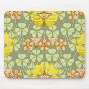 Butterfly Floral Botanical Colourful Mouse Pad