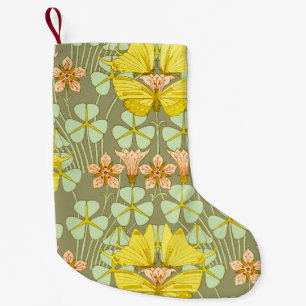 Butterfly Floral Botanical Colourful Small Christmas Stocking