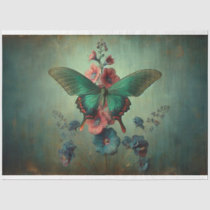 Butterfly Floral Decoupage Tissue Paper