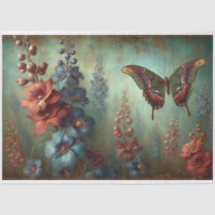 Butterfly Floral Decoupage Tissue Paper