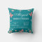 Butterfly Floral Garden Baby Stats Pillow