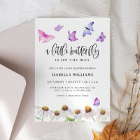 Butterfly Floral Girl Baby Shower
