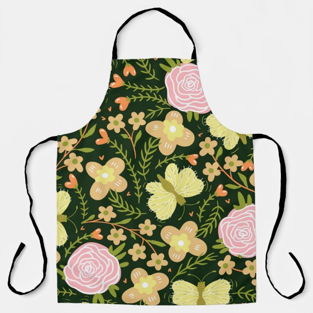 Butterfly Flower Apron (Front)