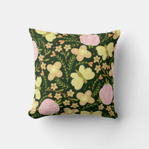 Butterfly Flower Cushion