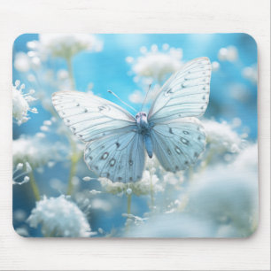 Butterfly Flower Nature Serene Tranquil  Mouse Pad