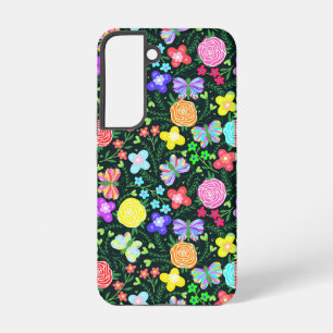 Butterfly Flower Rainbow Samsung Galaxy Case