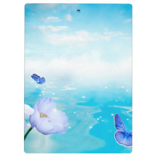 Butterfly Flowers Bees Nature Animal Art Clipboard