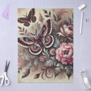 Butterfly Flowers Butterflies Whimsical Decoupage Tissue Paper