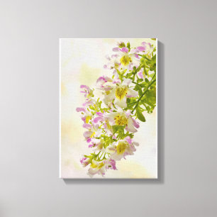 Butterfly Flowers Canvas Print