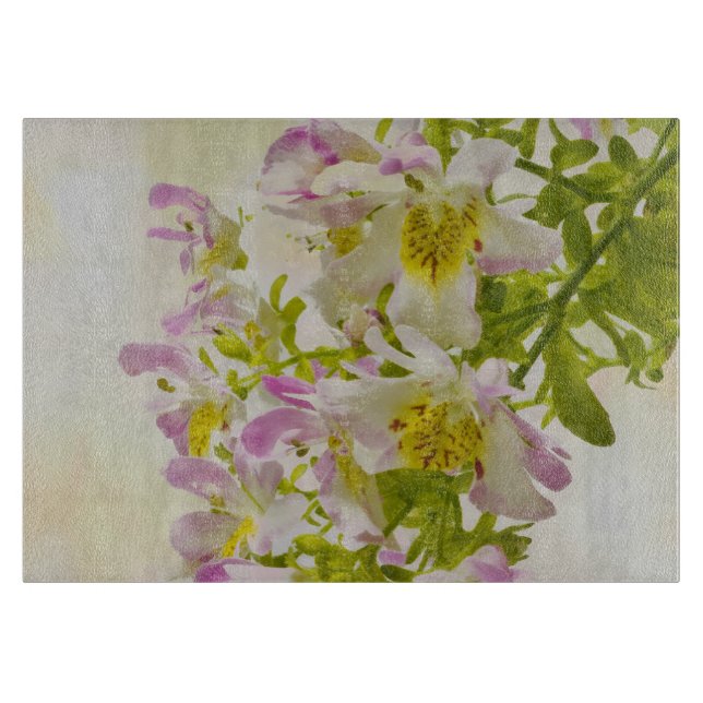 Butterfly Flowers Cutting Board (Front)