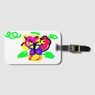 Butterfly  flowers  luggage tag