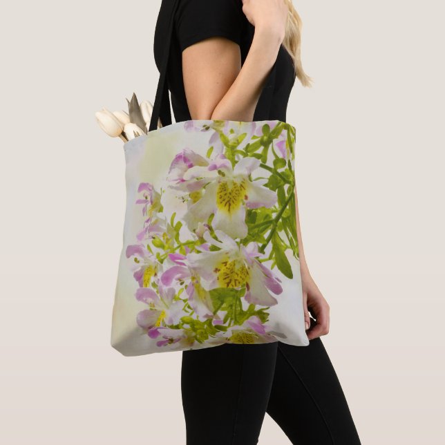 Butterfly Flowers Tote Bag (Close Up)