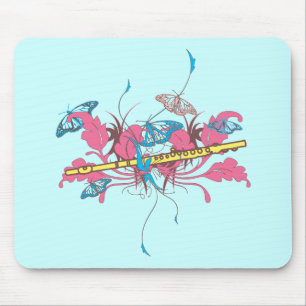 Butterfly Flute Mouse Pad