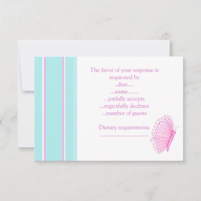 BUTTERFLY FLUTTER RSVP (Front)