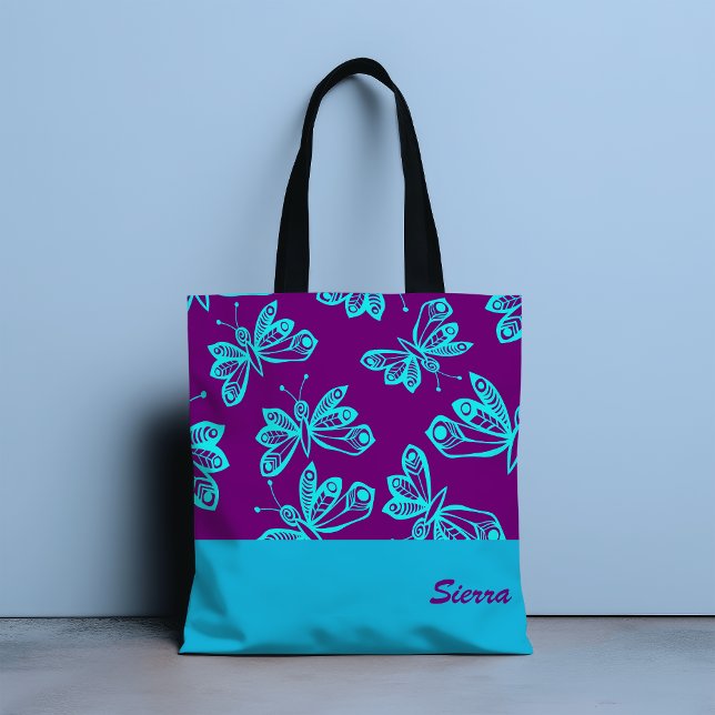Butterfly Flutter Tote Bag (Creator Uploaded)