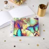 Butterfly Foil Monogram Scrapbook Album