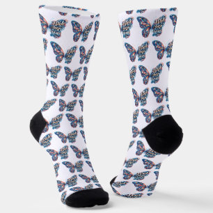 Butterfly for the USA 250th anniversary Socks