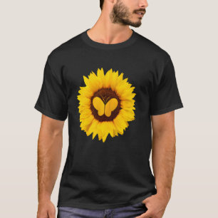 Butterfly For Women Men Ringlet Moth Sunflower T-Shirt