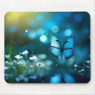 Butterfly Forest Nature Serene Tranquil Mouse Pad