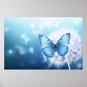 Butterfly Forest Nature Serene Tranquil  Poster