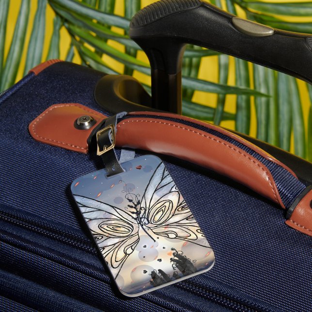 Butterfly Freedom Luggage Tag (Creator Uploaded)