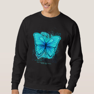 Butterfly Freedom Sad Aesthetic Edgy Streetwear Sweatshirt