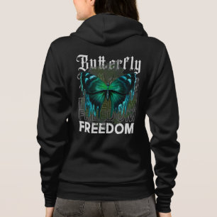 Butterfly Freedom Streetwear Style Design-64019 Hoodie