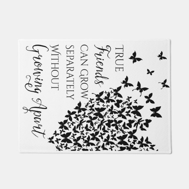 Butterfly Friendship Heart Doormat (Front)