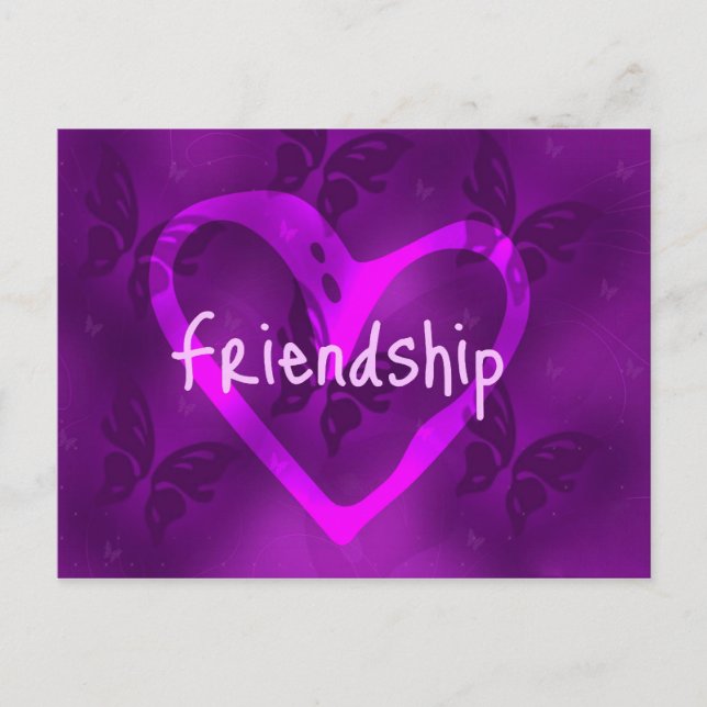 Butterfly Friendship Postage Postcard (Front)