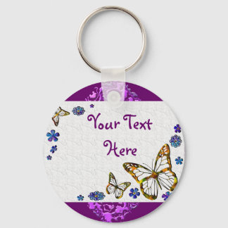 Butterfly Frost Key Ring