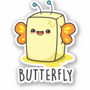 Butterfly Funny Butter With Wings Pun