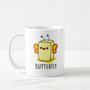 Butterfly Funny Butter With Wings Pun Coffee Mug