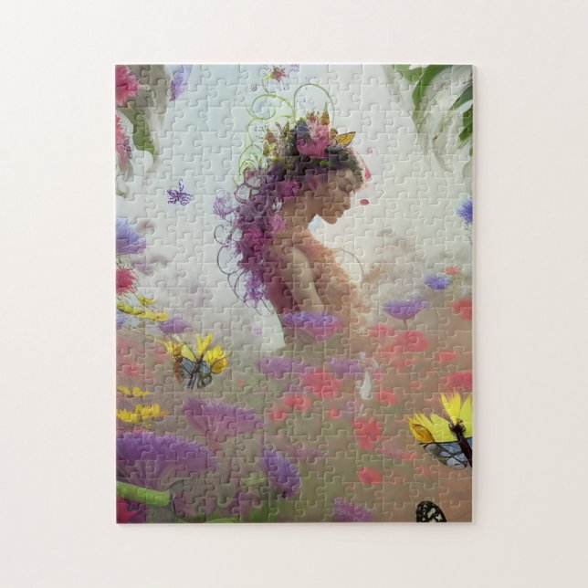 Butterfly Garden AI Generated  Jigsaw Puzzle (Vertical)