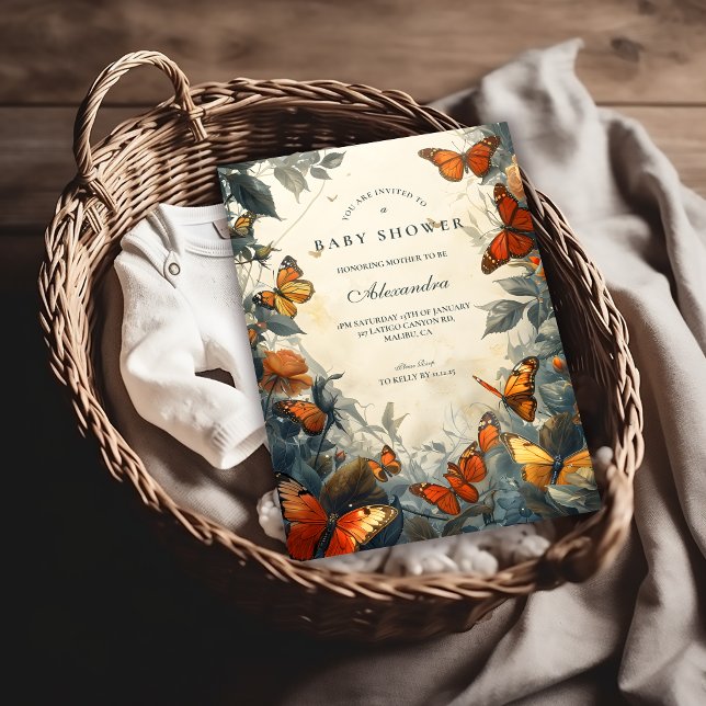 Butterfly Garden Baby Shower Invitation (Creator Uploaded)