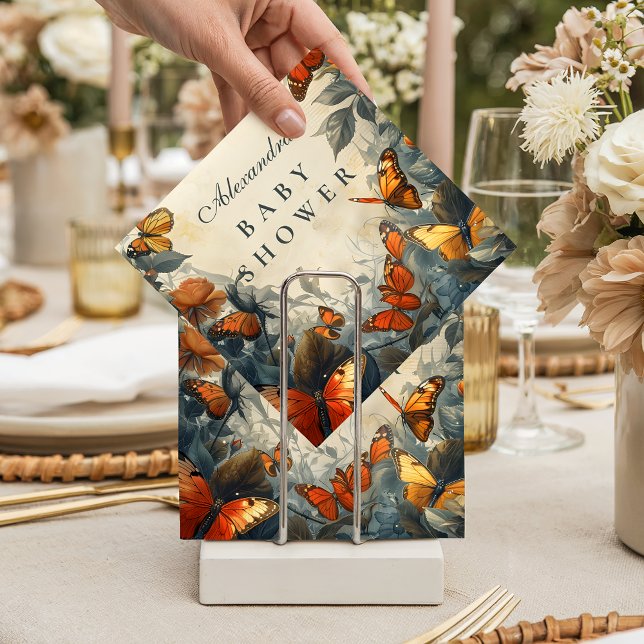 Butterfly Garden Baby Shower Napkin (Creator Uploaded)