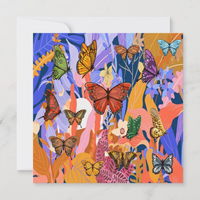 Butterfly Garden  Card (Front)